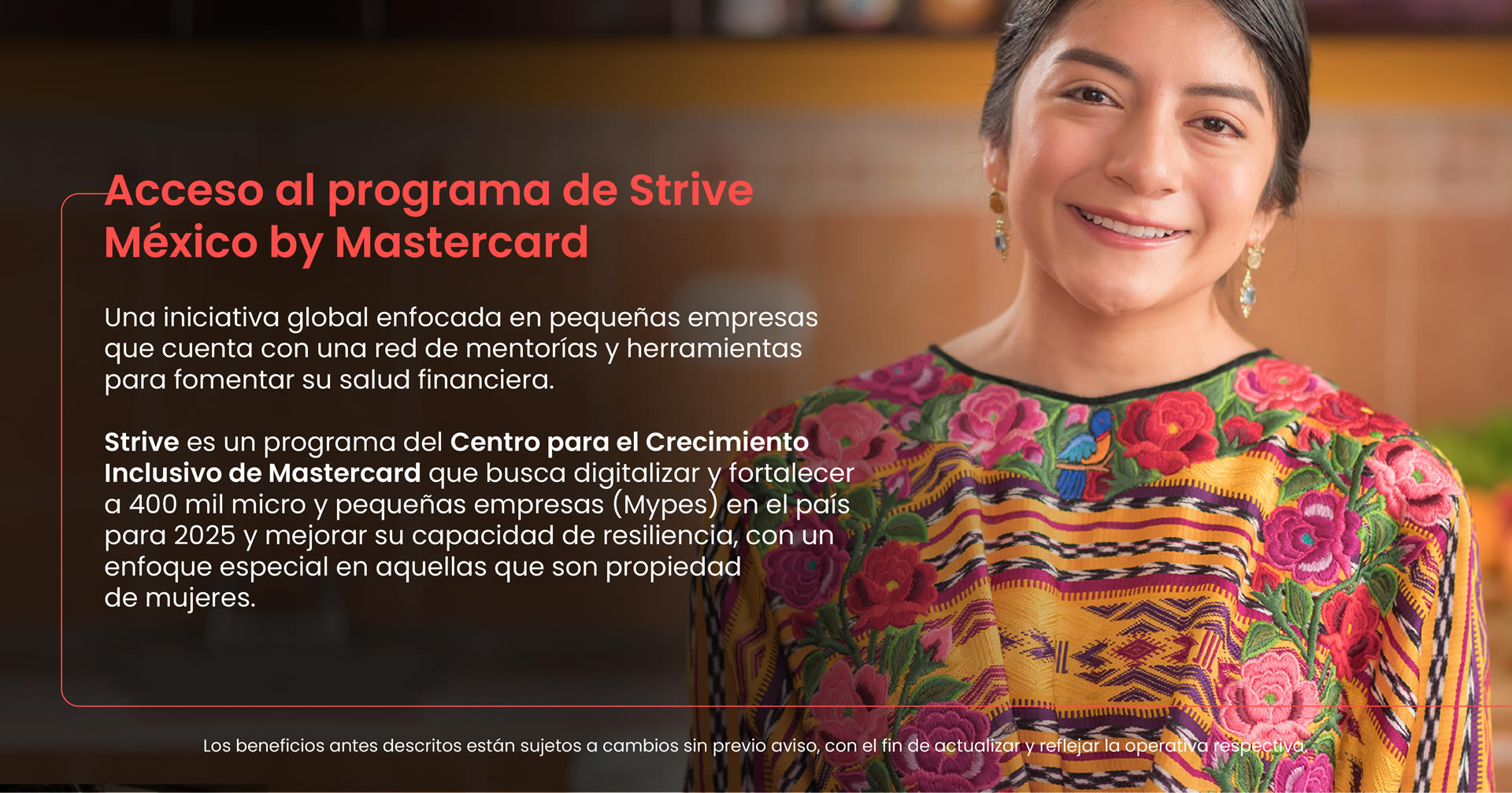 Acceso al programa de Strive México by Mastercard